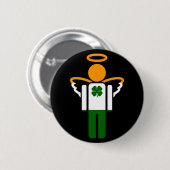 irischer Engel. Button (Vorne & Hinten)