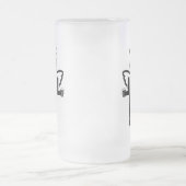 irischer Engel. Mattglas Bierglas (Mittel)