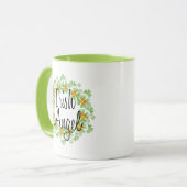 Irischer Engels-KleeblattWreath Tasse (Vorderseite Links)