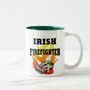 Irischer Feuerwehrmann Zweifarbige Tasse