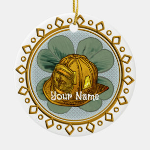 Irischer Feuerwehrschmuck Keramik Ornament