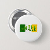 Irischer Flagge Kobold-Evolutionsgang Button (Vorne & Hinten)