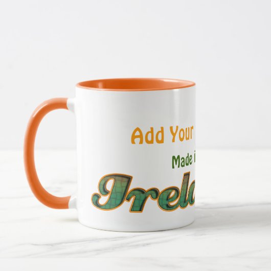 Irischer Flaggen-Aufkleber personifizieren es! Tasse (Links)