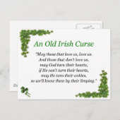 irischer Fluch Postkarte (Vorne/Hinten)