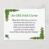 irischer Fluch Postkarte (Vorderseite)