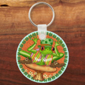 Irischer Frosch Schlüsselanhänger (Vorderseite)