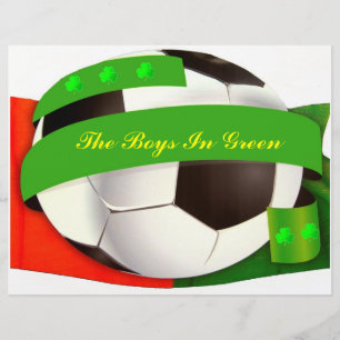 Irischer Fußball Flyer