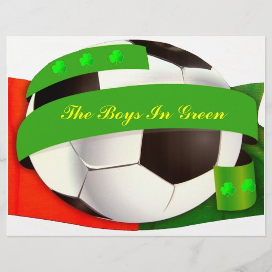 Irischer Fußball Flyer (Vorne)