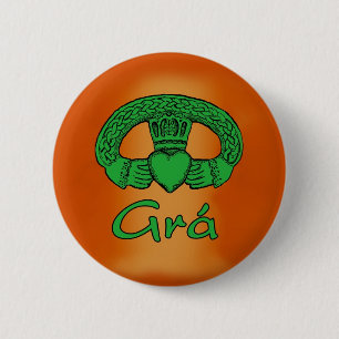 Irischer gälischer Liebeknopf Button