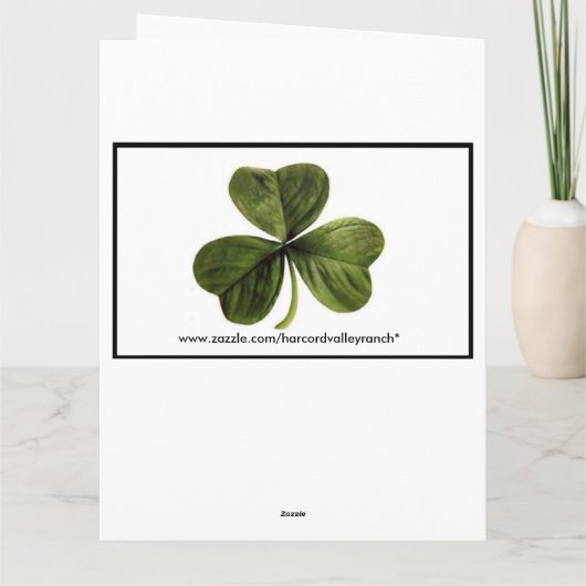 irischer Geburtstag Karte (Rückseite)