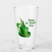 Irischer Glücklicher St. Patrick's Day Hut Glas (Vorderseite)