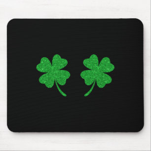 Irischer Glücksklee Brustklee St. Patricks Tag Mousepad