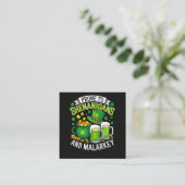 Irischer Gnom St. Patrick anfällig für Schabernack Begleitkarte (Stehend Vorderseite)