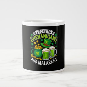 Irischer Gnom St. Patrick anfällig für Schabernack Jumbo-Tasse