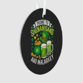Irischer Gnom St. Patrick anfällig für Schabernack Ornament (Vorderseite)
