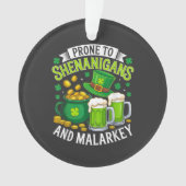 Irischer Gnom St. Patrick anfällig für Schabernack Ornament (Vorderseite)