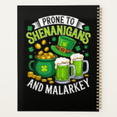 Irischer Gnom St. Patrick anfällig für Schabernack Planer (Rückseite)