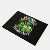 Irischer Gnom St. Patrick neigt zu Schabernack Fußmatte (Schrägansicht)