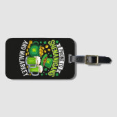 Irischer Gnom St. Patrick neigt zu Schabernack Gepäckanhänger (Vorderseite (Horizontal))