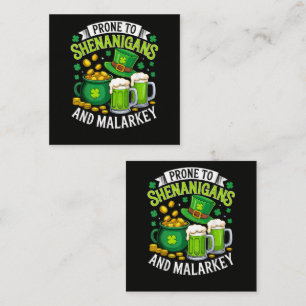 Irischer Gnom St. Patrick neigt zu Schabernack Mitteilungskarte