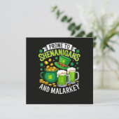 Irischer Gnom St. Patricks neigt zu Schabernack  (Stehend Vorderseite)