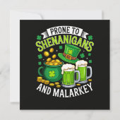Irischer Gnom St. Patricks neigt zu Schabernack  (Rückseite)