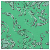 Irischer grüner Damast mit weißes Stoff (Nahaufnahme)