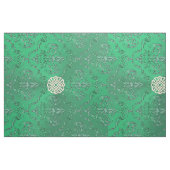 Irischer grüner Damast mit weißes Stoff (Fat Quarter (45,7 x 55,9 cm))