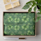 Irischer grüner Vierblattklee Seidenpapier (Geschenk)