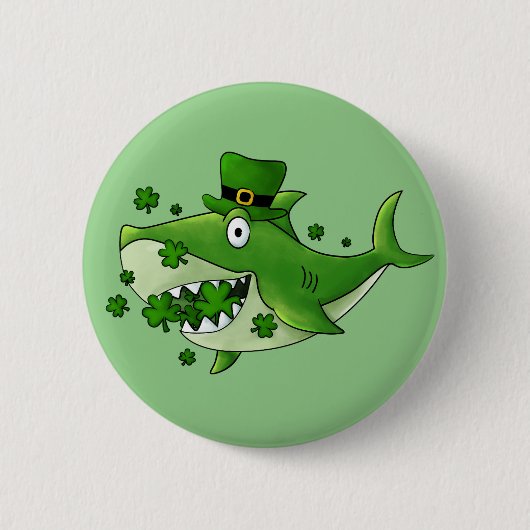 Irischer Hai Button (Vorderseite)