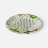 Irischer Haus-Segen-Pappteller Pappteller (Schrägansicht)