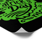 Irischer Heiliger St Patricks Day D und Boozy Poster (Ecke)