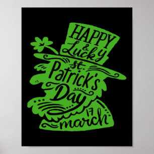 Irischer Heiliger St Patricks Day D und Boozy  Poster