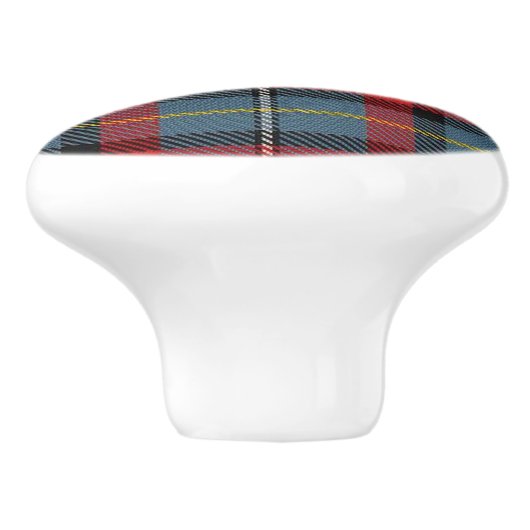 Irischer Herrlichkeits-Clan MacNamara Tartan Keramikknauf (Seitenansicht)