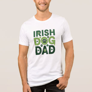 Irischer Hund Papa St. Patrick's Day Glücklicher P Tri-Blend Shirt