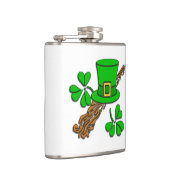 Irischer Hut und Kleeblätter Flachmann (Rechts)