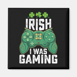 Irischer Ich war Gamer Spiele St. Patrick's Day Magnet