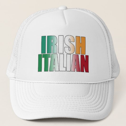 Irischer Italiener Truckerkappe (Vorderseite)