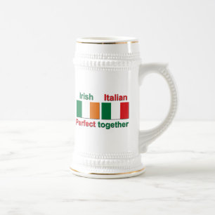 Irischer Italiener - vervollkommnen Sie zusammen! Bierglas