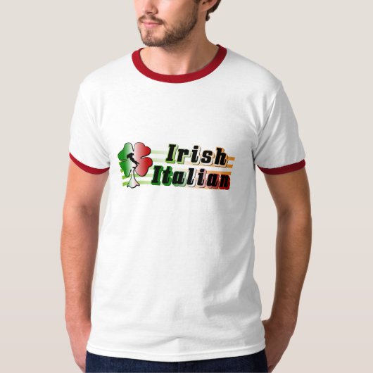 Irischer italienischer T - Shirt (Vorderseite)
