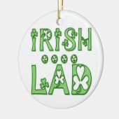 Irischer junger Mann Keramikornament (Links)