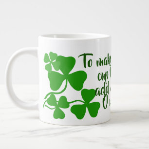 Irischer Kaffee/Perfekte Tasse 2 Irland Kleeblatt/