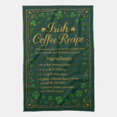 Irischer Kaffee St. Patrick's Day Geschirrtuch (Vertikal)