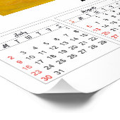 Irischer Kalender für 2023 Vincent van Gogh Poster (Ecke)