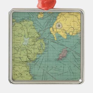 Irischer Kanal Silbernes Ornament