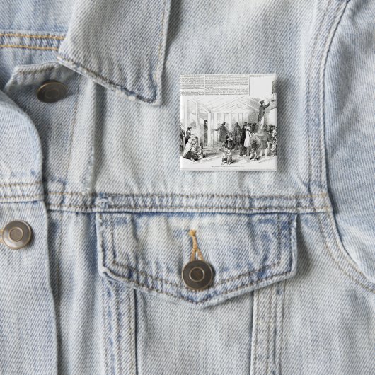 Irischer Kartoffel-Hunger, 1847 Button (Beispiel)