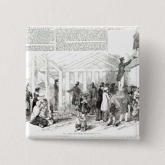 Irischer Kartoffel-Hunger, 1847 Button (Vorderseite)