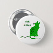 Irischer Kätzchen-Knopf Button (Vorne & Hinten)