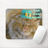 Irischer Kitty will Kuss Mousepad (Mit Mouse)