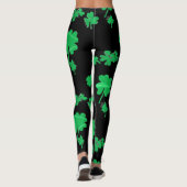 Irischer Klee-glückliche Charme-Leggings Leggings (Rückseite)